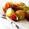 Фотография рецепта Картофель с томатами и базиликом автор Masha Potashova