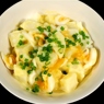 Фотография рецепта Картофельный салат с яйцами и луком автор Саша Давыденко