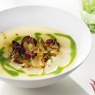 Фотография рецепта Картофельночесночный суп с щавелевым песто автор Ира Титова