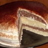 Фотография рецепта Кефирный торт со сметанным кремом автор Анастасия Бычкова