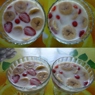 Фотография рецепта Кефирное желе с фруктами автор Алена