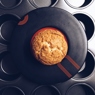 Фотография рецепта Кексы с арахисовым маслом и фундуком автор Viki Grem