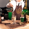 Фотография рецепта Кофейный коктейль с арахисовой халвой и кленовым сиропом автор SUPPORT 2