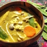 Фотография рецепта Кокосовый сыроедческий карри суп автор Ягода Малина