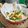 Фотография рецепта Корень сельдерея жареный с мятой из ресторана Christian автор Кристиан Лоренцини
