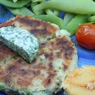 Фотография рецепта Котлеты из окуня с травами и зеленым соусом с хреном автор Саша Давыденко