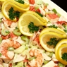 Фотография рецепта Крабовый салат с креветками и сельдереем автор Саша Давыденко