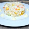 Фотография рецепта Крабовый салат с кукурузой и яйцом автор Алиса