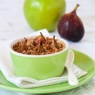 Фотография рецепта Крамбл с яблоком и инжиром автор Masha Potashova