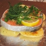 Фотография рецепта Красная рыба запеченная в фольге с картофелем автор Эллина Шомахова