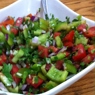 Фотография рецепта Красный салат из перцев и томатов с чесноком автор Рина Петришина
