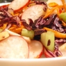 Фотография рецепта Краснобелый овощной салат с яблоком автор Olga Shoo