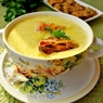 Фотография рецепта Кремсуп из тыквы с сырными рулетами автор Софья Тараторина