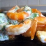 Фотография рецепта Креветки в йогуртово0м соусе с чесноком и кинзой автор Алена