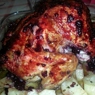 Фотография рецепта Курица фаршированная орехами и черносливом с ежевичным соусом автор Anastassiya Bannikova