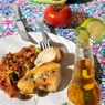 Фотография рецепта Курица с чатни из лука и авокадо автор Ира Титова