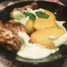 Фотография рецепта Курица с соусом из йогурта кунжутных семечек лимона и чеснока автор Lleni