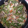 Фотография рецепта Курица со стручковой фасолью и овощами в сливочном соусе автор Natali Emansi