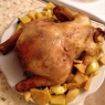 Фотография рецепта Курица в медовом маринаде начиненная яблоками автор Мария Журавлва
