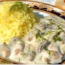 Фотография рецепта Курица в молочночесночном соусе с зеленью автор Анастасия Соколова