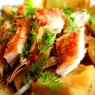 Фотография рецепта Курица в сырной корочке с картофелем и грибами автор Даша Кузьмина