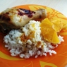 Фотография рецепта Курица запеченная с апельсинами или мандаринами автор Татьяна Петрухина