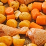 Фотография рецепта Курица запеченная с картофелем автор Екатерина Лотышева