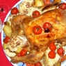 Фотография рецепта Курица запеченная с овощами и сладким перцем автор Мадам ЛЕНУШ