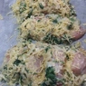 Фотография рецепта Куриная грудка фаршированная шпинатом с сыром в ореховочесночной оплетке автор Irina Leinvand
