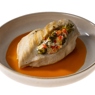Фотография рецепта Куриная грудка на пару фаршированная овощами с мандариновым соусом автор marya ziganini