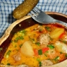 Фотография рецепта Куриные фрикадельки с овощами в горшочке автор Anita Ggdf
