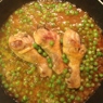 Фотография рецепта Куриные голени с зеленым горошком автор Елена