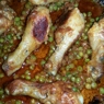 Фотография рецепта Куриные голени с зеленым горошком автор Anastassiya Bannikova