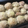 Фотография рецепта Куриные шарики с картофелем под сметаной с сыром автор Татьяна Петрухина