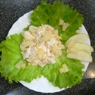 Фотография рецепта Куриный салат с ананасом яблоками и кукурузой автор Катя Агибалова