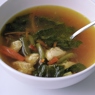 Фотография рецепта Куриный суп со стручковой фасолью и шпинатом автор Maria Katkova