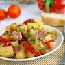 Фотография рецепта Куриное филе тушенное с картофелем баклажанами и сладким перцем автор Екатерина Луценко