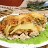Фотография рецепта Куриное филе в духовке под картофелем автор Maria  Apanovich