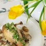 Фотография рецепта Куриное фрикасе с грибами автор Еда
