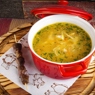 Фотография рецепта Куриный суп с домашней лапшой и потрошками автор Funny Cabany