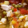 Фотография рецепта Куриный суп с овощами и горошком автор Татьяна Петрухина