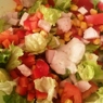 Фотография рецепта Легкий салат из овощей и куриной грудки с йогуртовой заправкой автор Татьяна Петрухина