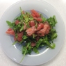 Фотография рецепта Легкий салат с рукколой семгой и грейпфрутом автор Мария Лбова