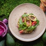 Фотография рецепта Легкий салат с печеным авокадо и томатами автор Виктор  Апасьев