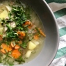 Фотография рецепта Легкий суп с чечевицей и куриным филе автор Marina Marti