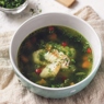 Фотография рецепта Легкий суп с филе минтая сельдереем и шпинатом автор Еда