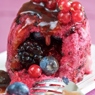 Фотография рецепта Летний хлебный пудинг с ягодами автор Masha Potashova