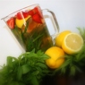 Фотография рецепта Лимонад с мятой тархуном и клубникой автор Дима