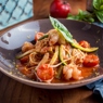 Фотография рецепта Лингвини с томатами и креветками автор Tatiana Shagina