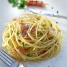 Фотография рецепта Макарони со сливочным соусом из трех сыров и панчетты автор maximsemin
